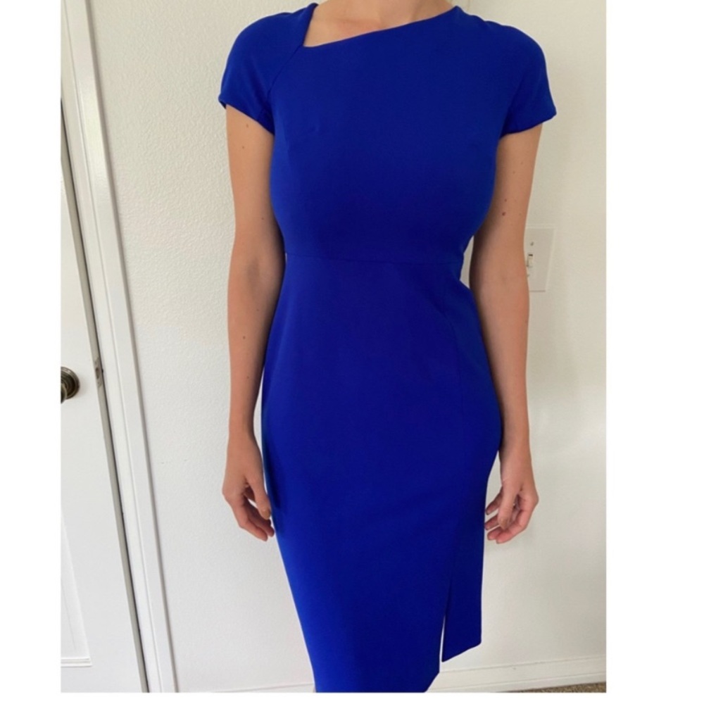 Maggy London Blue Midi Dress